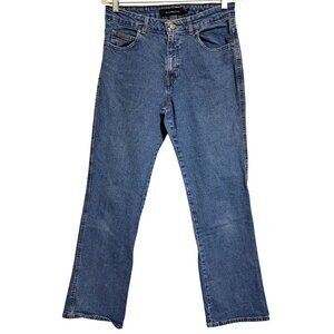 Calvin Klein Jeans Womens 8 Stretch Slim Boot Cut Double Stone Wash‎